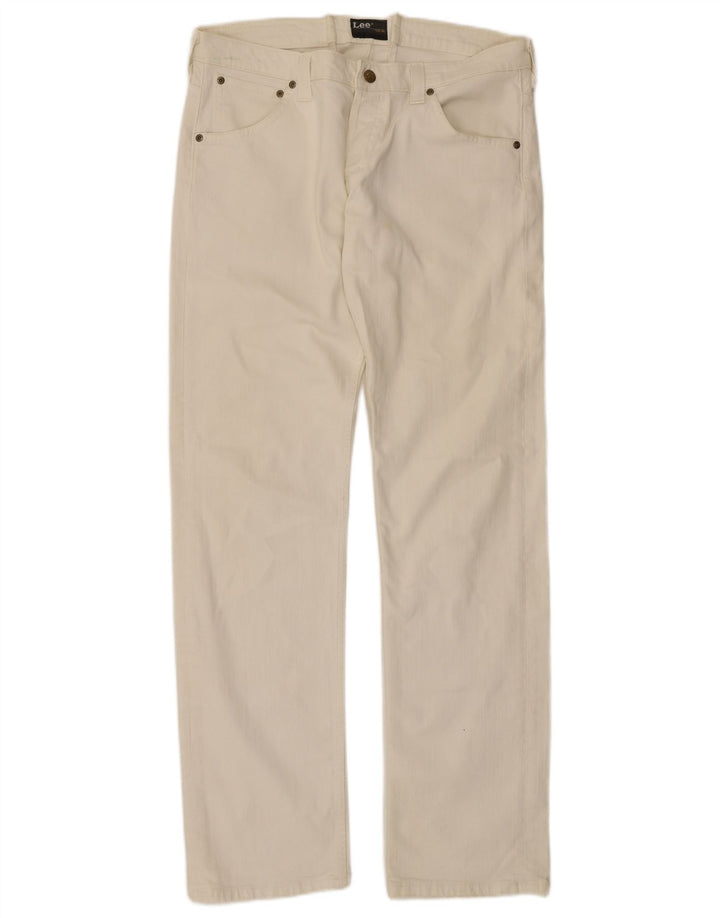 Lee Powell Jeans W36 L33 Femme Blanc Coton