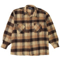 Regina Chemise en flanelle pour homme 2XL Beige à carreaux en acrylique