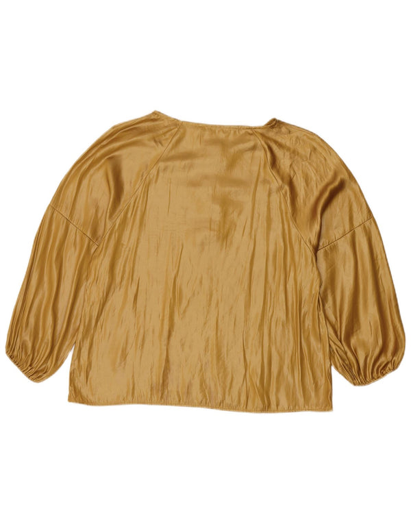 Zara Chemisier à manches 3/4 pour femme UK 12 Beige moyen