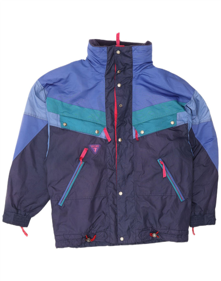 Degre 7 Veste de ski à capuche pour homme IT 52 XL Bleu marine Colourblock Polyester