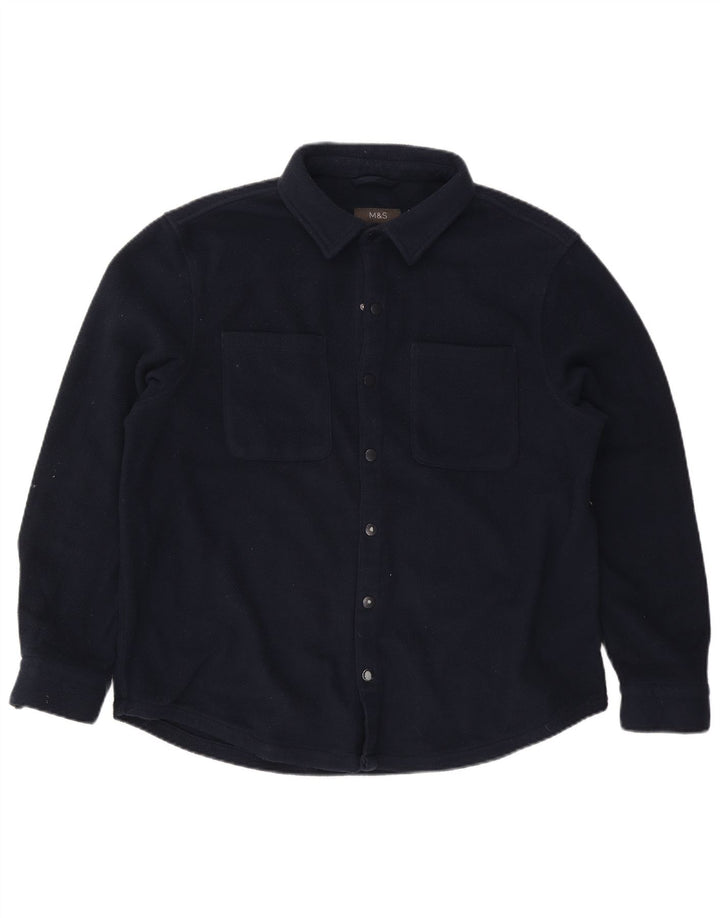 Marks & Spencer Chemise polaire homme XL bleu marine polyester