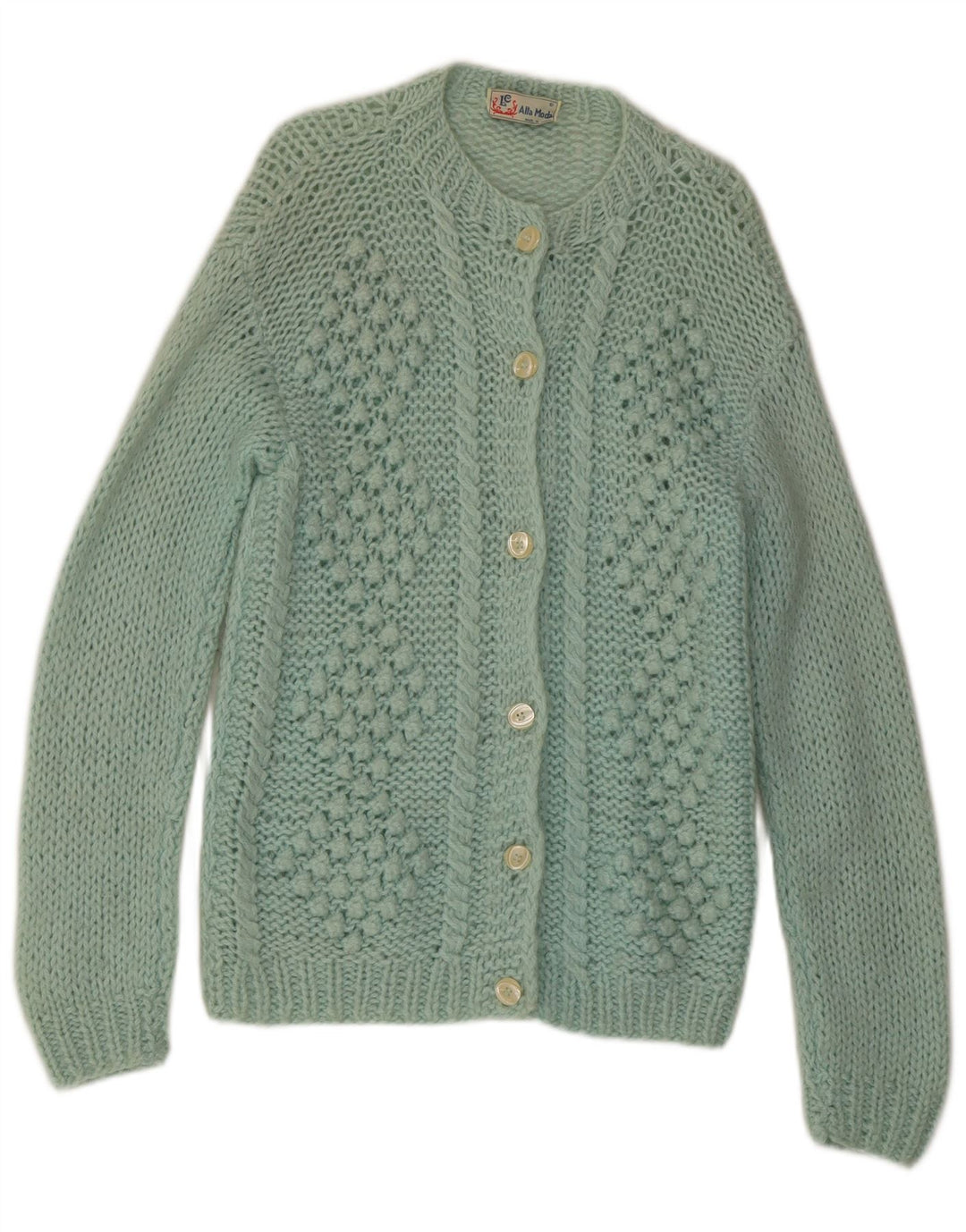 Alta Moda Pull Cardigan Femme UK 12 Vert Moyen