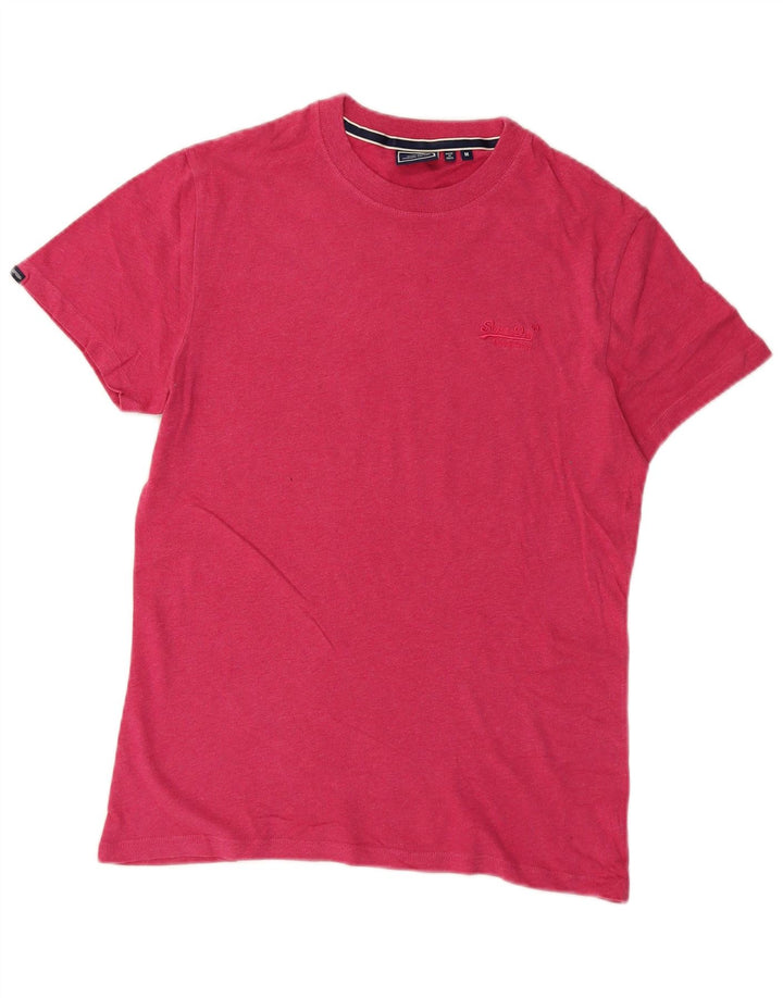 Superdry T-Shirt Homme Rose Moyen Moucheté Coton
