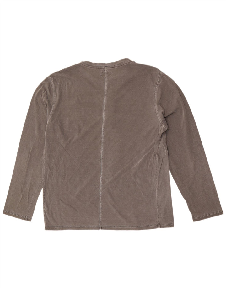 Calvin Klein Haut graphique à manches longues pour hommes, grand oiseau en coton gris