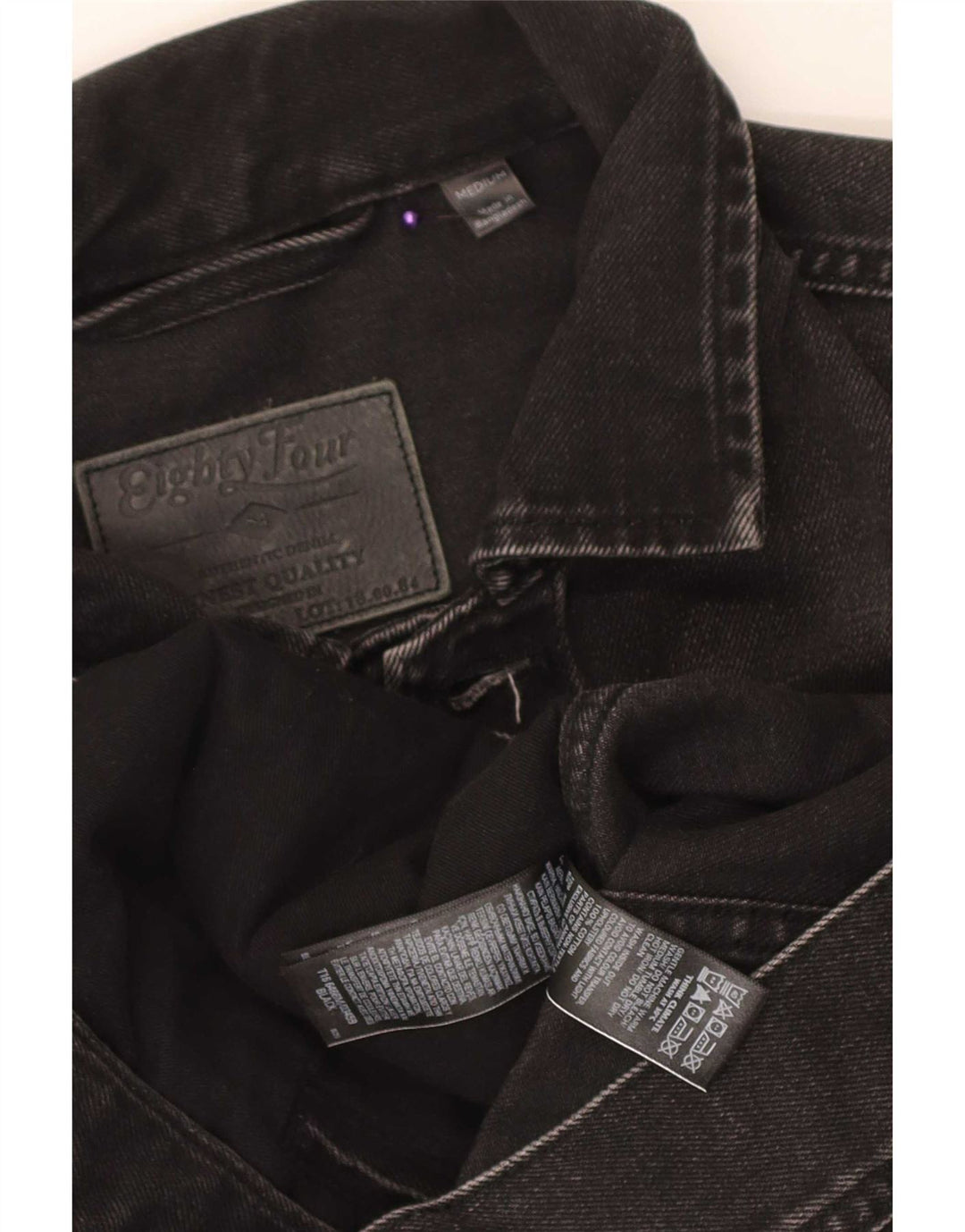 Marks & Spencer Veste en jean pour homme UK 38 Coton noir moyen