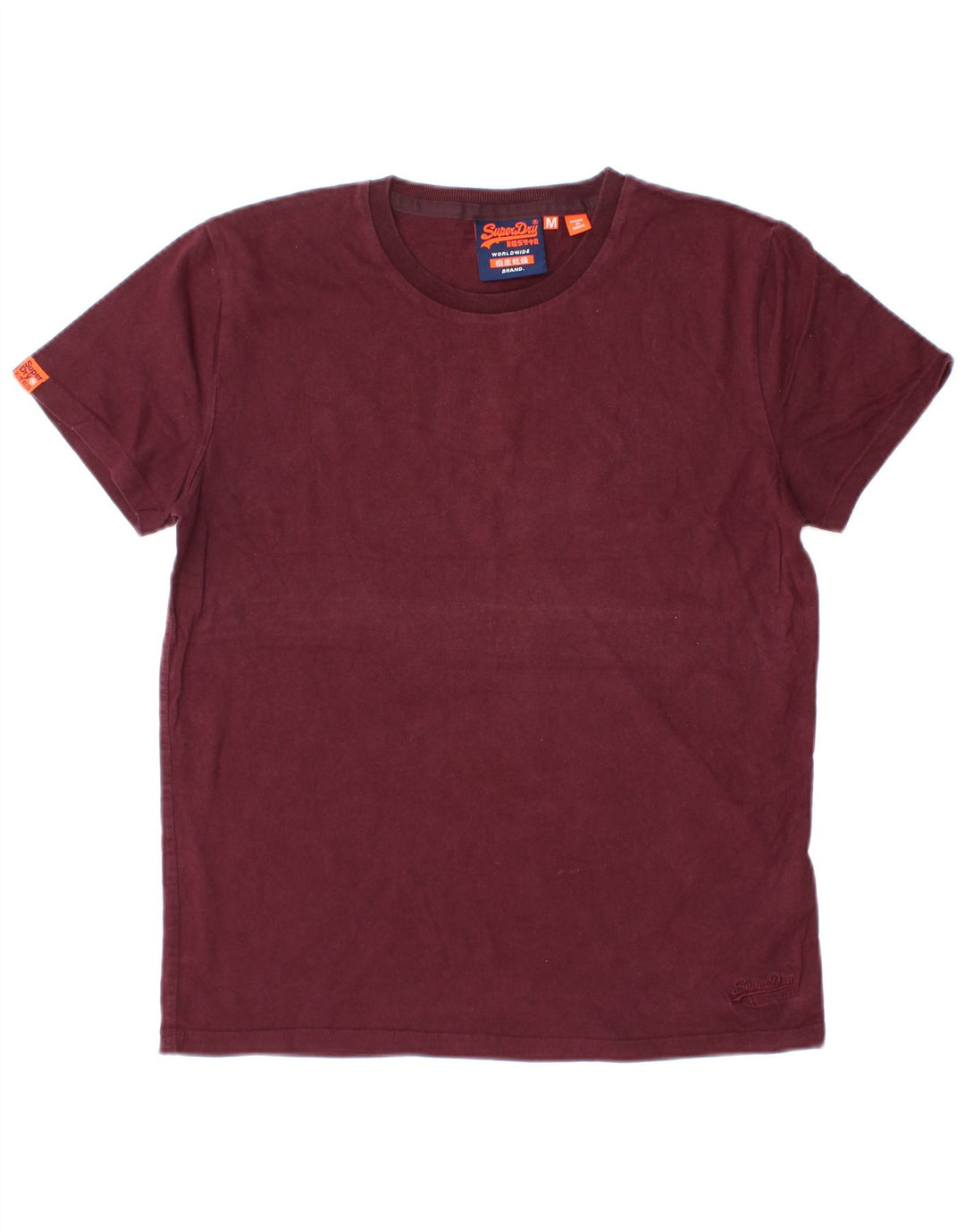 Superdry T-Shirt Homme Coton Bordeaux Moyen