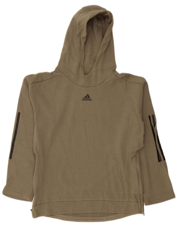 Adidas Mens Hoodie Jumper Small Khaki