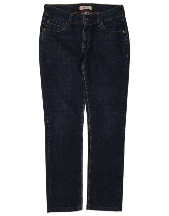 Levi's Jean Slim 571 Femme W32 L30 Bleu Marine Coton