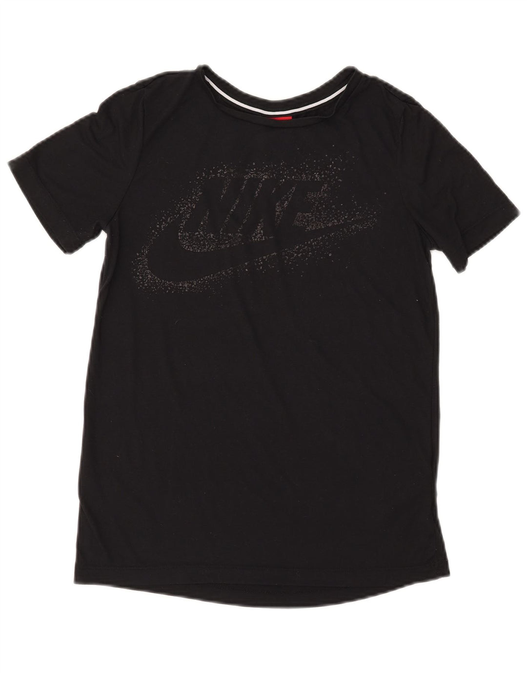 NIKE T-shirt graphique pour femme UK 6 XS Noir Polyester