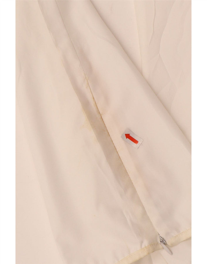 Dkny Pantalon décontracté droit pour femme Moyen W30 L28 Blanc Polyester