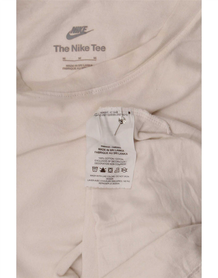 Nike T-Shirt Homme Blanc Moyen Coton