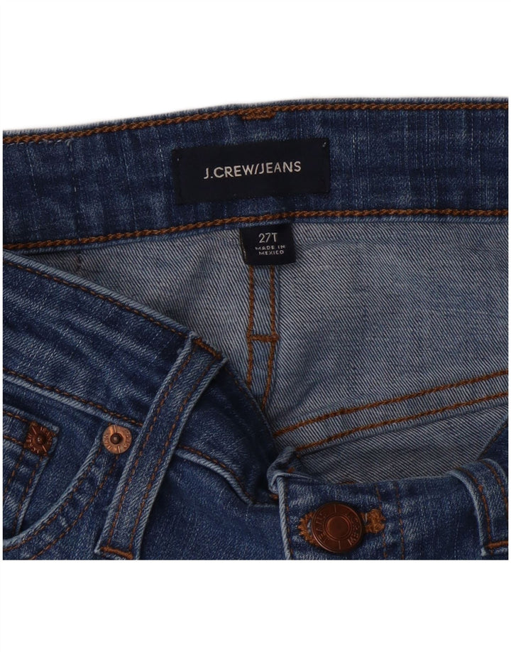 J. CREW Jean skinny effet vieilli pour femme W27 L30 Bleu