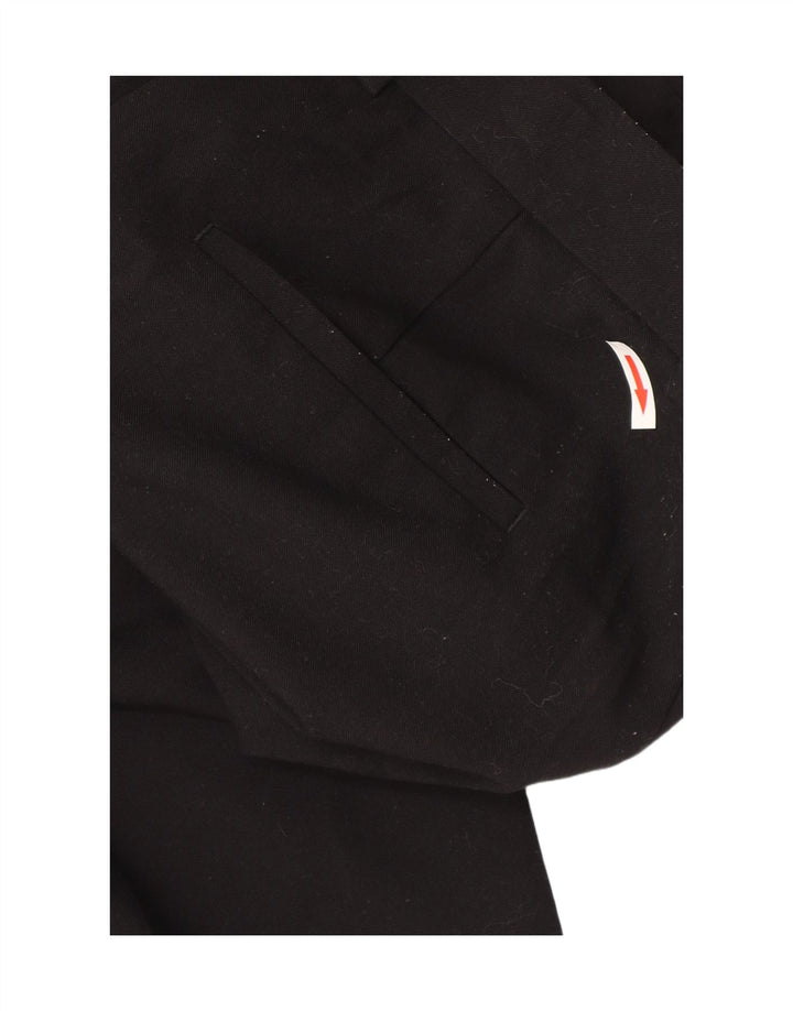 Marks & Spencer Pantalon cargo droit pour femme UK 12 Medium W30 L30 Noir