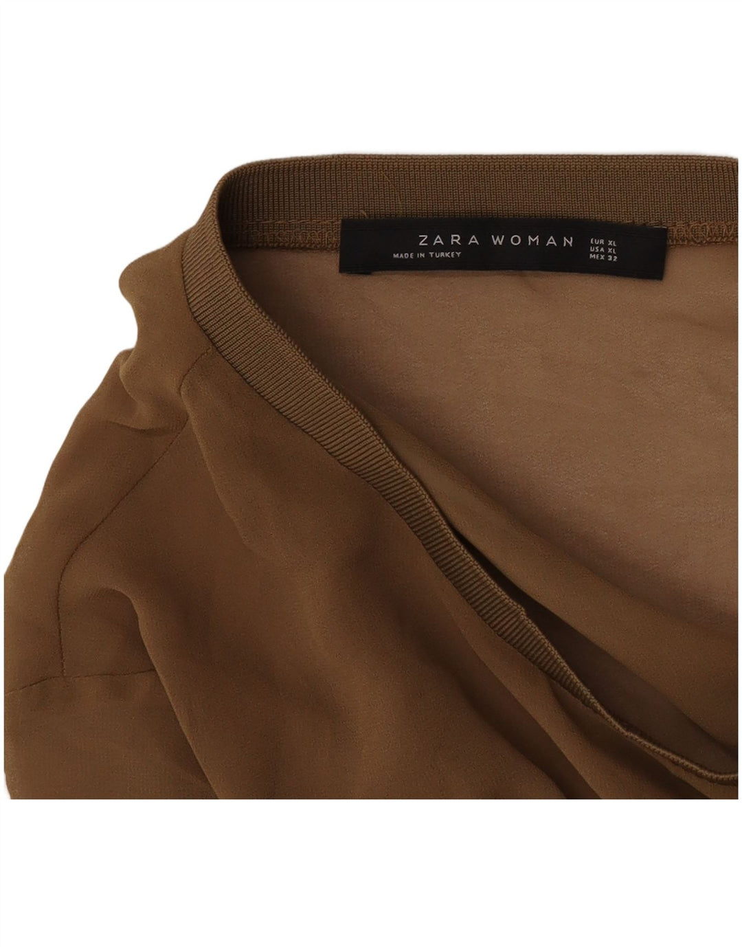 Zara Robe basique pour femme UK 18 XL Marron