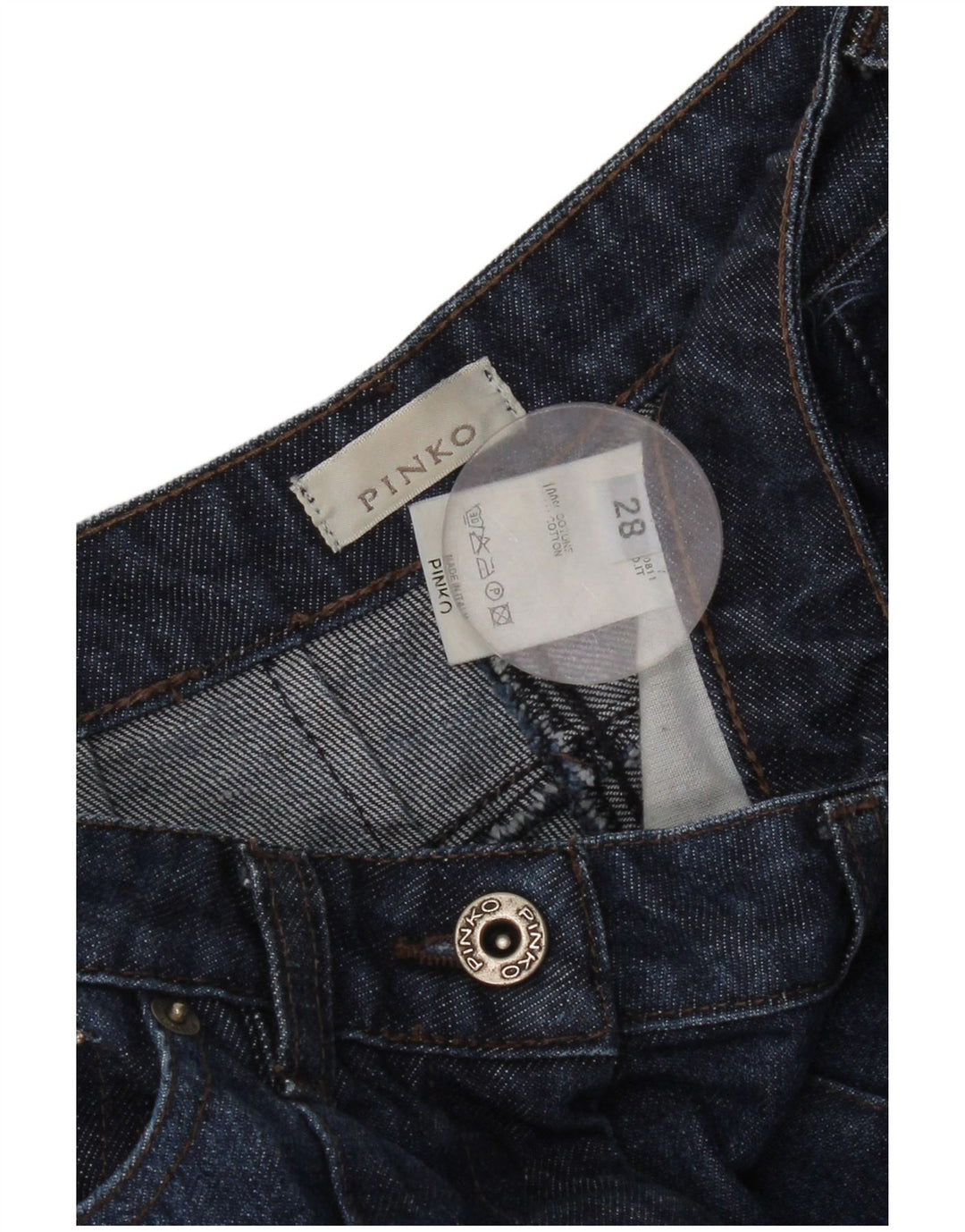 Pinko Jean Slim Femme W28 L28 Bleu Coton