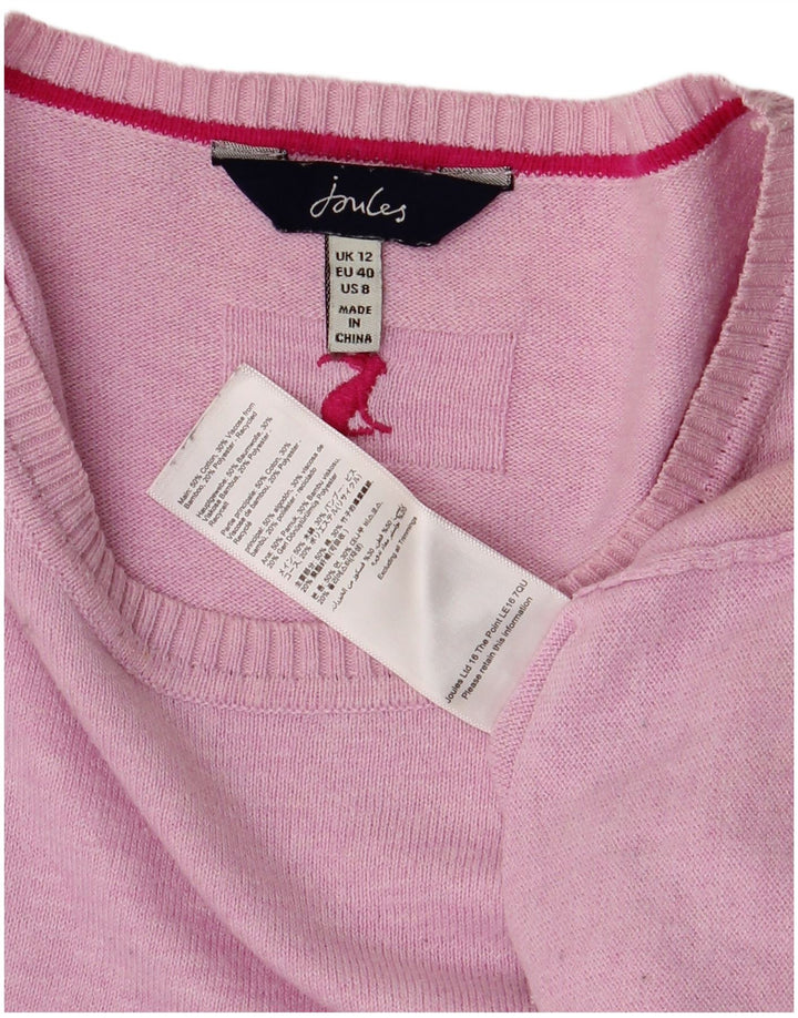 Joules Pull col bateau pour femme UK 12 Rose moyen Coton