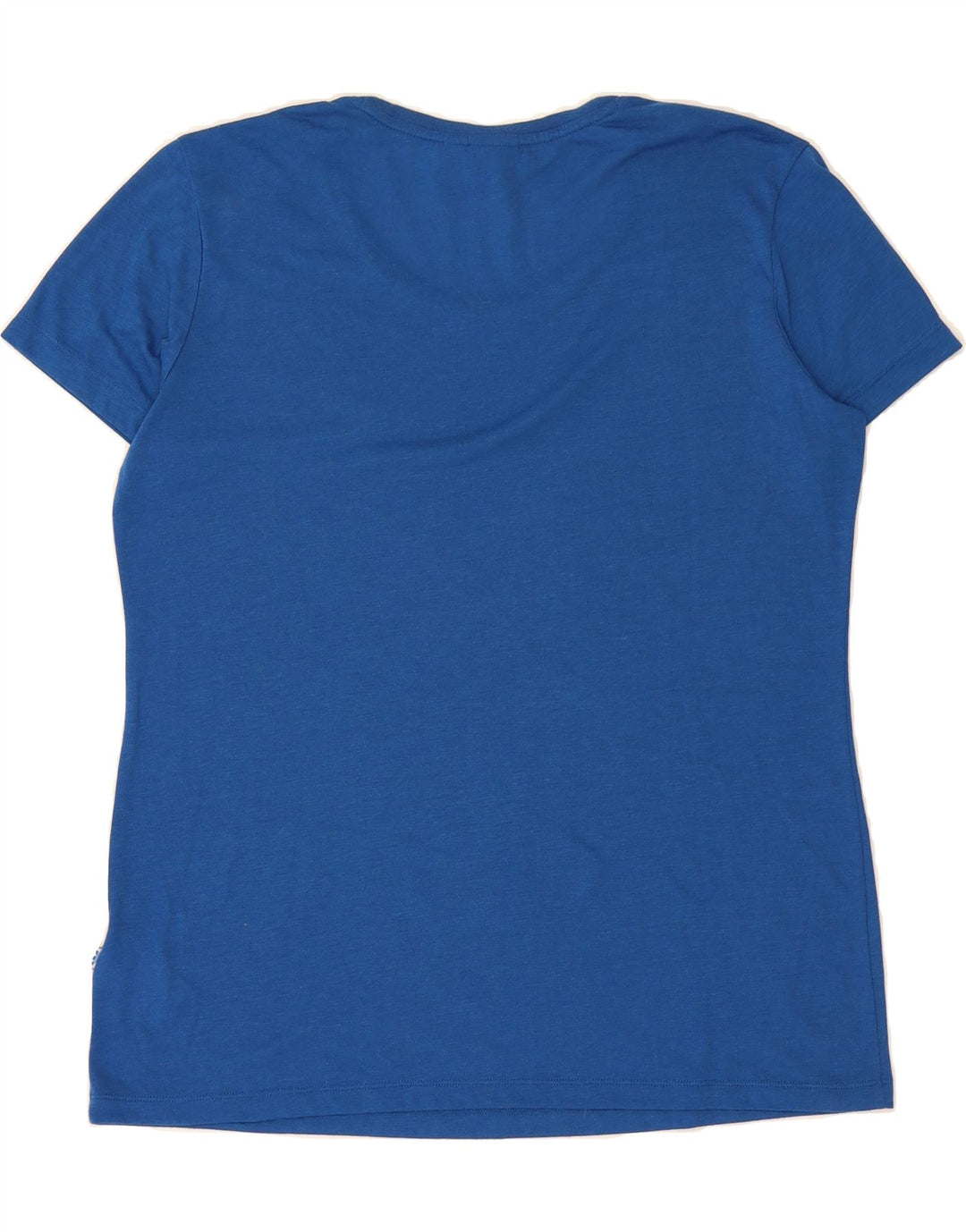 ADIDAS Womens Graphic T-Shirt Top UK 14 Medium  Blue Polyester Vintage Adidas and Second-Hand Adidas from Messina Hembry 