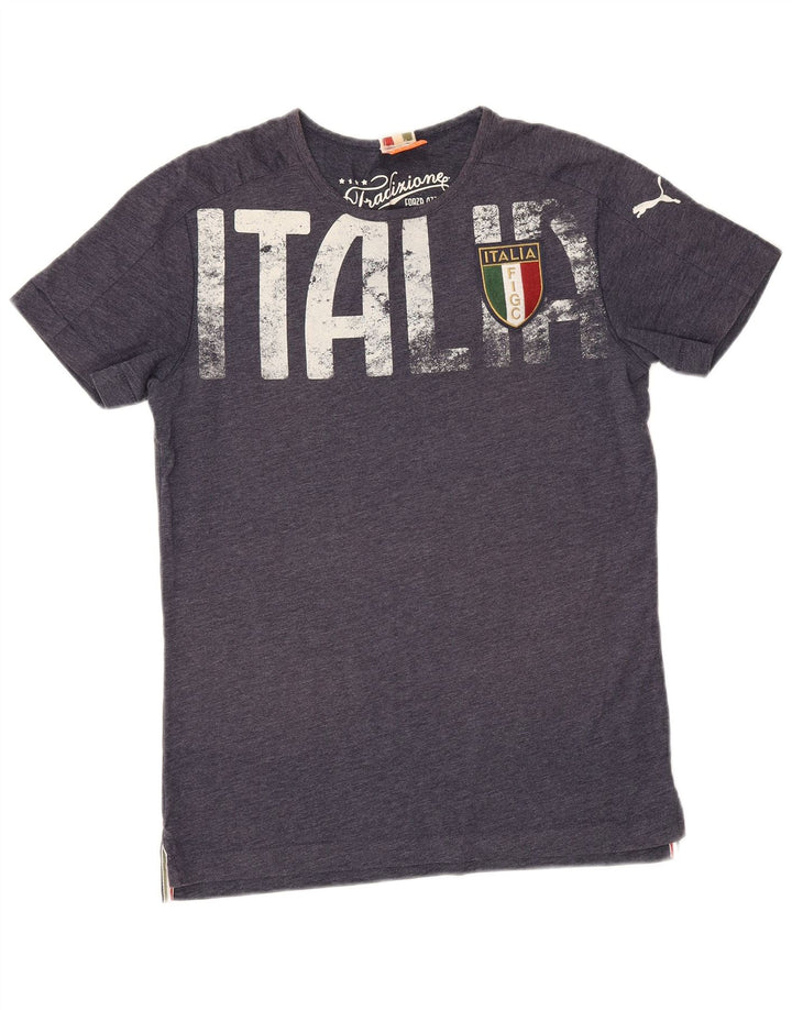 Puma Tee-Shirt Italia Graphic Homme Bleu Marine Moyen