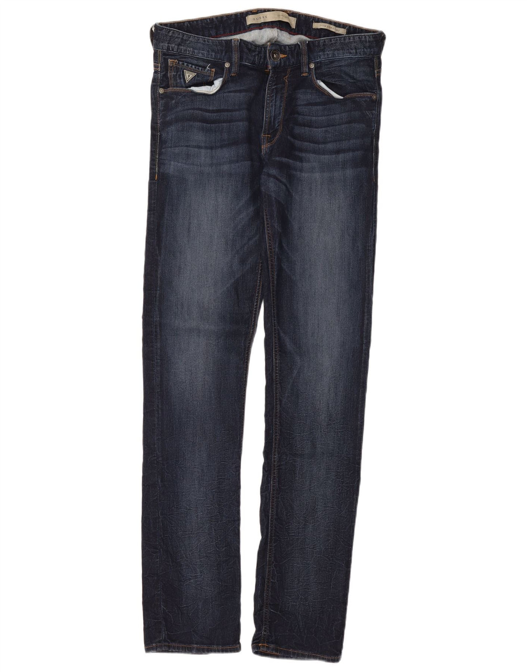 GUESS Jean Slim Droit Homme W31 L33 Bleu Marine