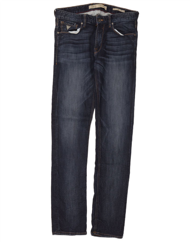 GUESS Jean Slim Droit Homme W31 L33 Bleu Marine