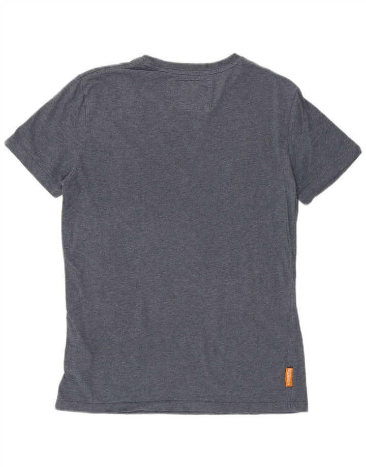 SUPERDRY T-Shirt Homme Top Small Bleu Marine Coton