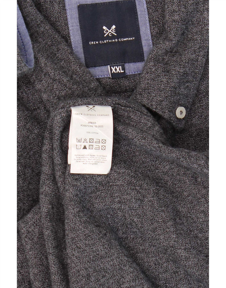 Crew Clothing Chemise Homme 2XL Gris Coton