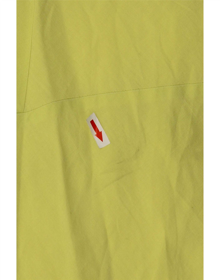 Benetton Robe d'été régulière pour femme UK 12 Jaune moyen