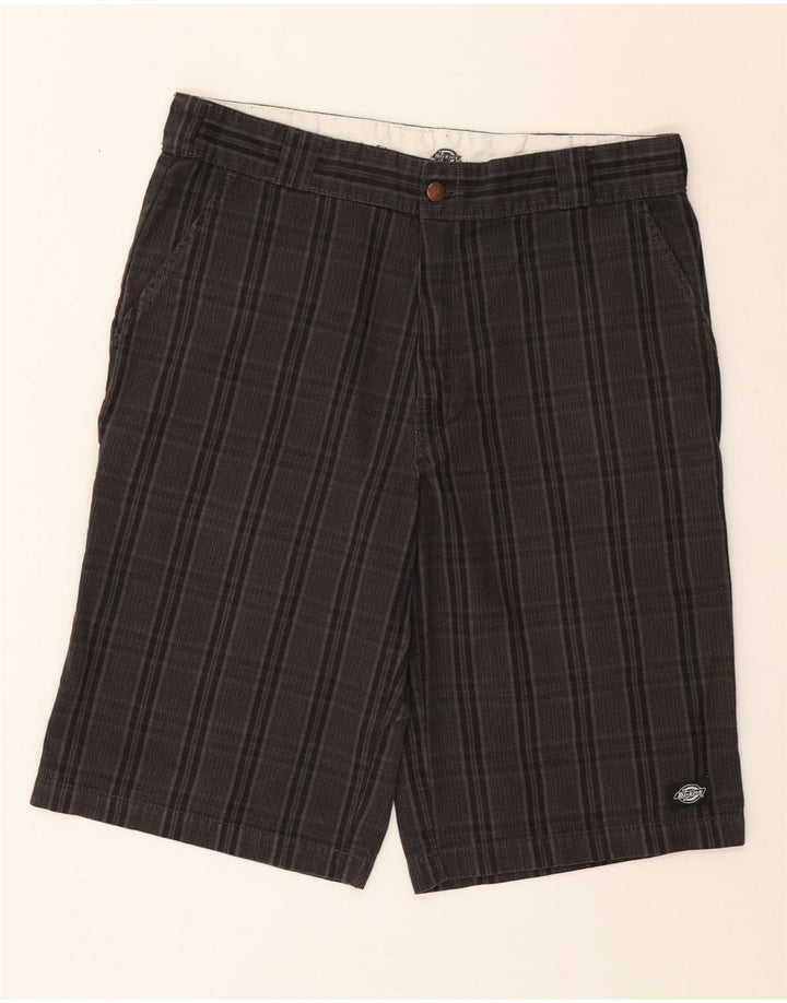 Dickies Short Cargo W34 Homme en Coton à Carreaux Noir Large