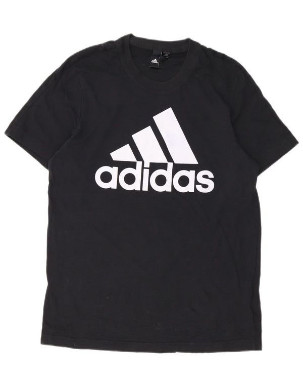 Adidas T-shirt graphique pour homme en coton noir moyen