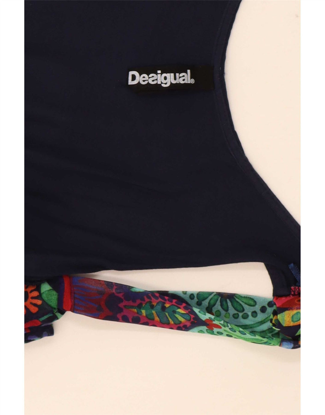 Desigual Femme Graphic Blouse Top UK 8 Small Multicolore Floral