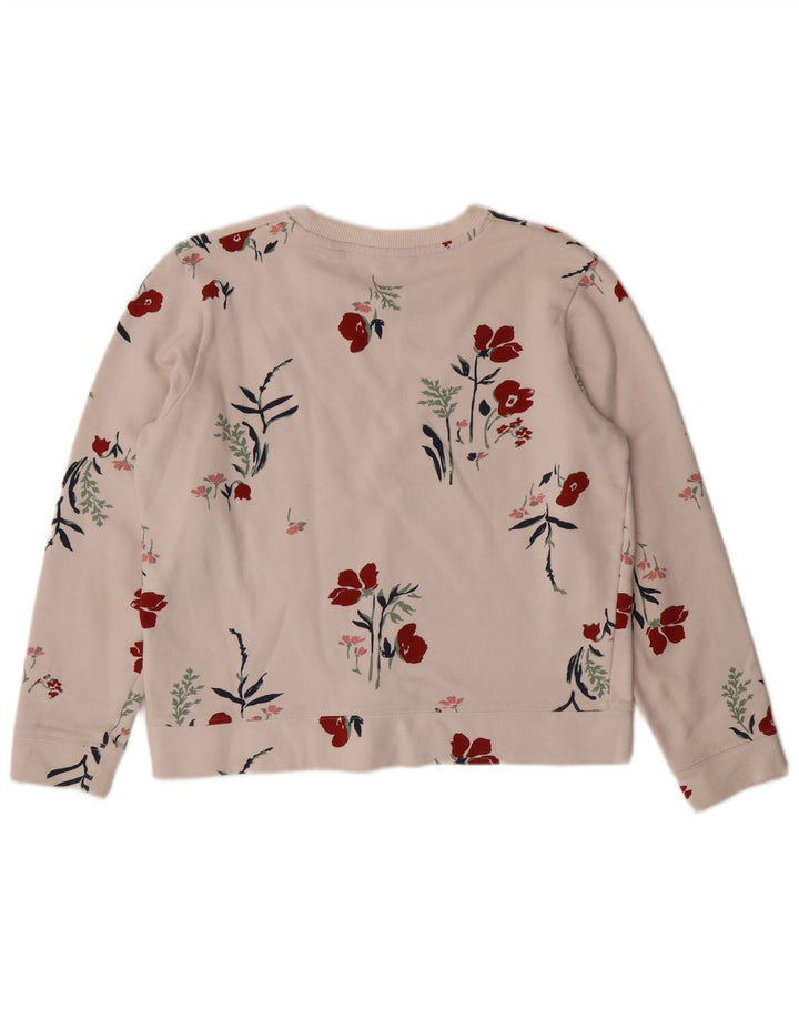 GANT Sweat-shirt court graphique pour fille 13-14 ans Blanc floral moyen