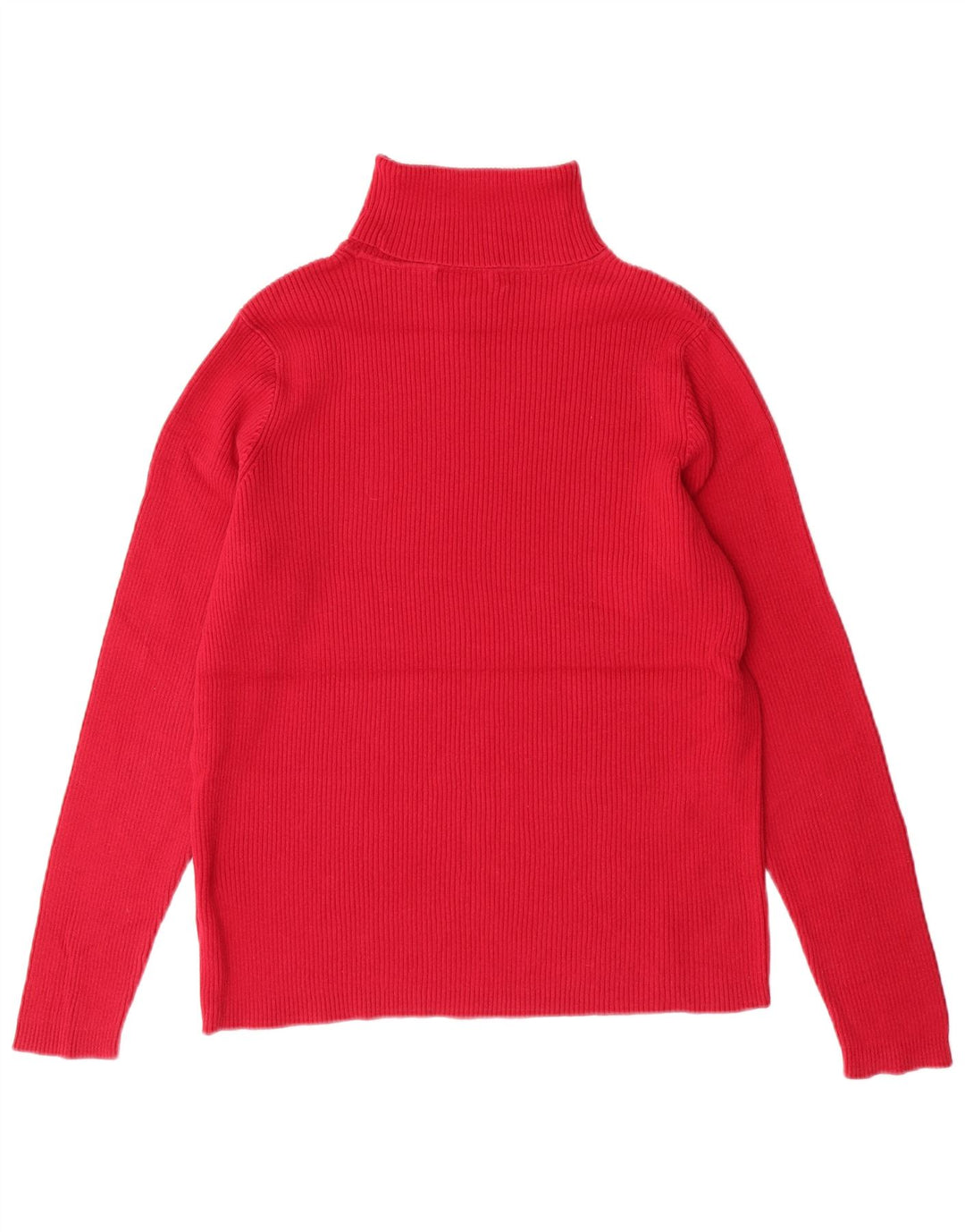 RALPH LAUREN Pull col roulé pour femme UK 16 Grand coton rose