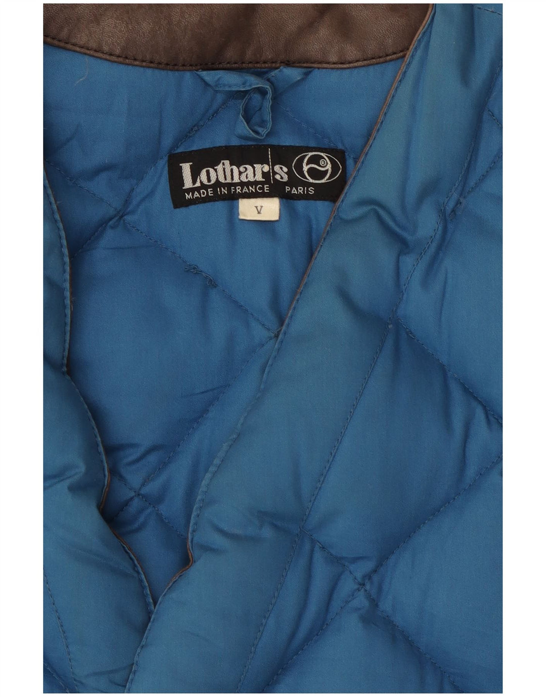Lothars Gilet rembourré pour homme UK 42 XL Bleu Coton