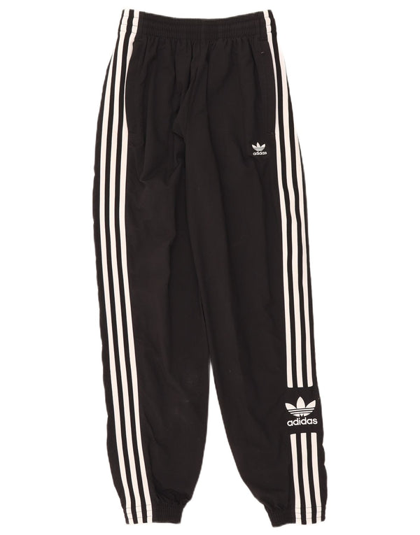 Adidas Pantalon de survêtement graphique pour femme Joggers UK 6 XS Noir Polyamide