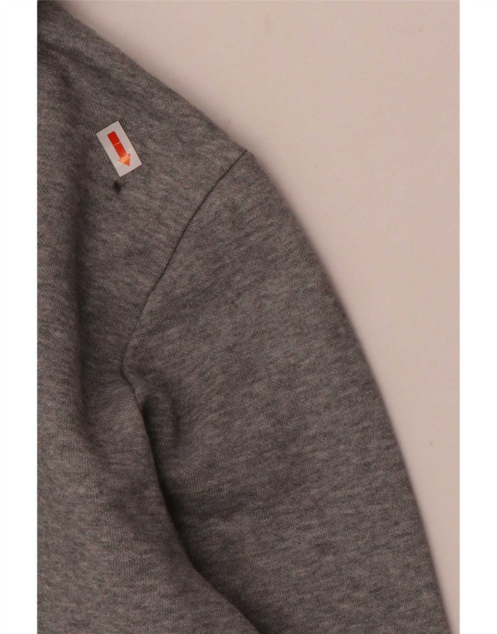 Puma Pull à Capuche Graphique Homme Gris Moyen Moucheté Coton
