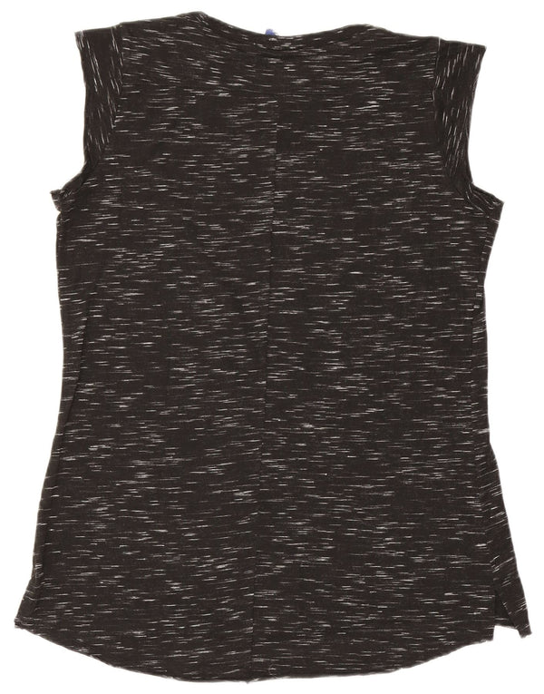 Champion Débardeur graphique pour femme UK 10 Small Noir moucheté