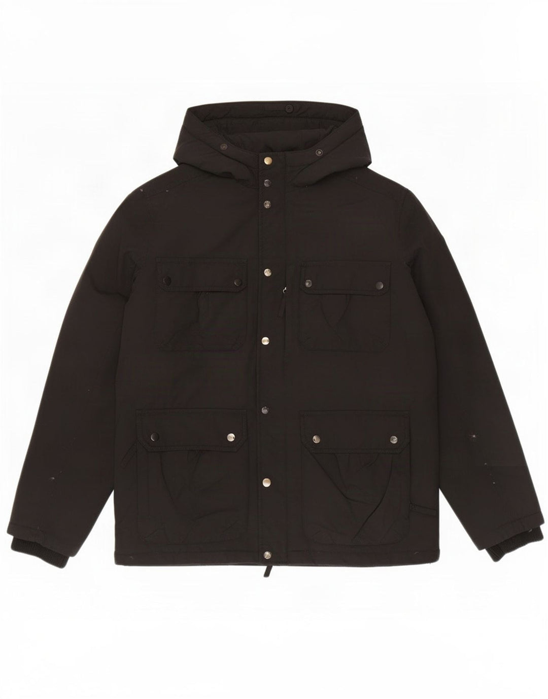 Lee Veste matelassée à capuche pour homme UK 40 Large Noir Polyester
