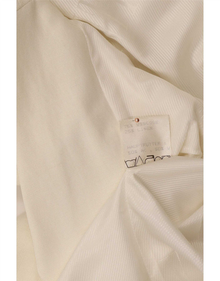 Viventy Veste blazer longue à 3 boutons pour femme EU 40 Medium Off White