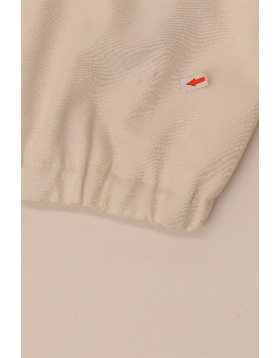 Veste Bomber Femme Vintage IT 46 Grand Polyester Colorblock Blanc