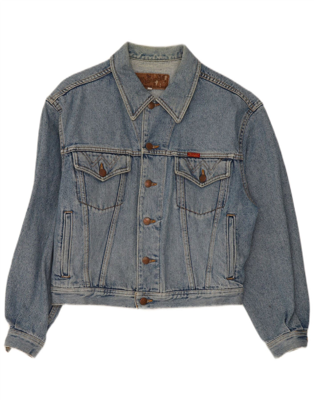 Wrangler Veste en jean pour homme UK 36 Petit Bleu