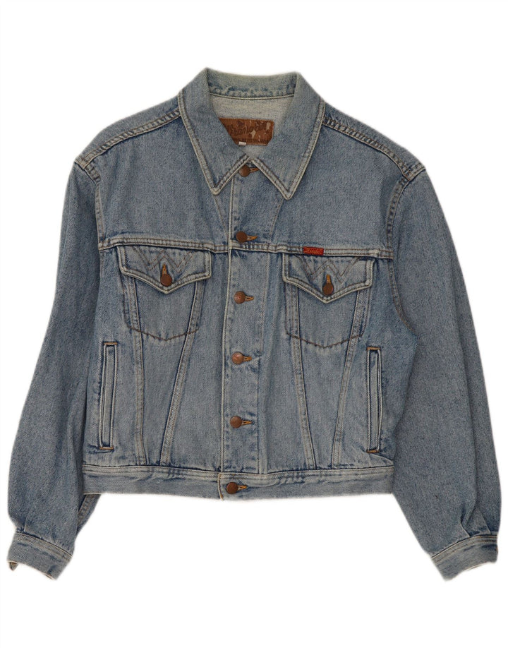 Wrangler Veste en jean pour homme UK 36 Petit Bleu
