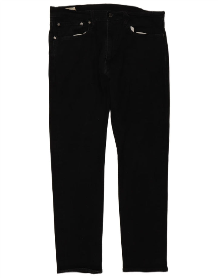 Levi's Mens 502 Tapered Jeans W34 L32 Black Cotton