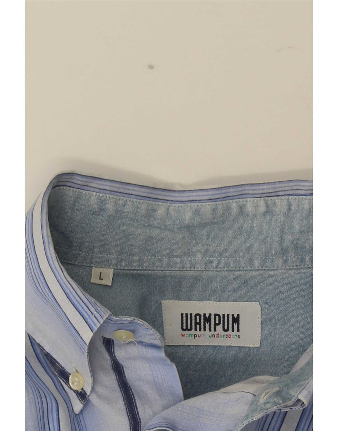 Chemise Homme Wampum Grand Coton Rayé Bleu