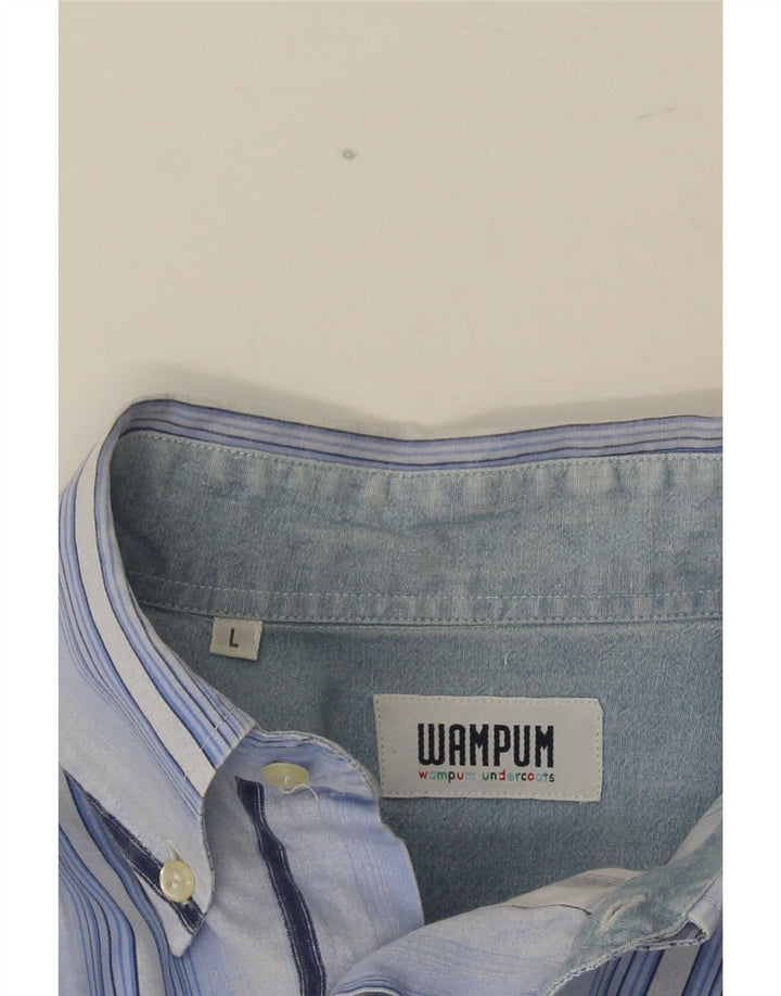 Chemise Homme Wampum Grand Coton Rayé Bleu