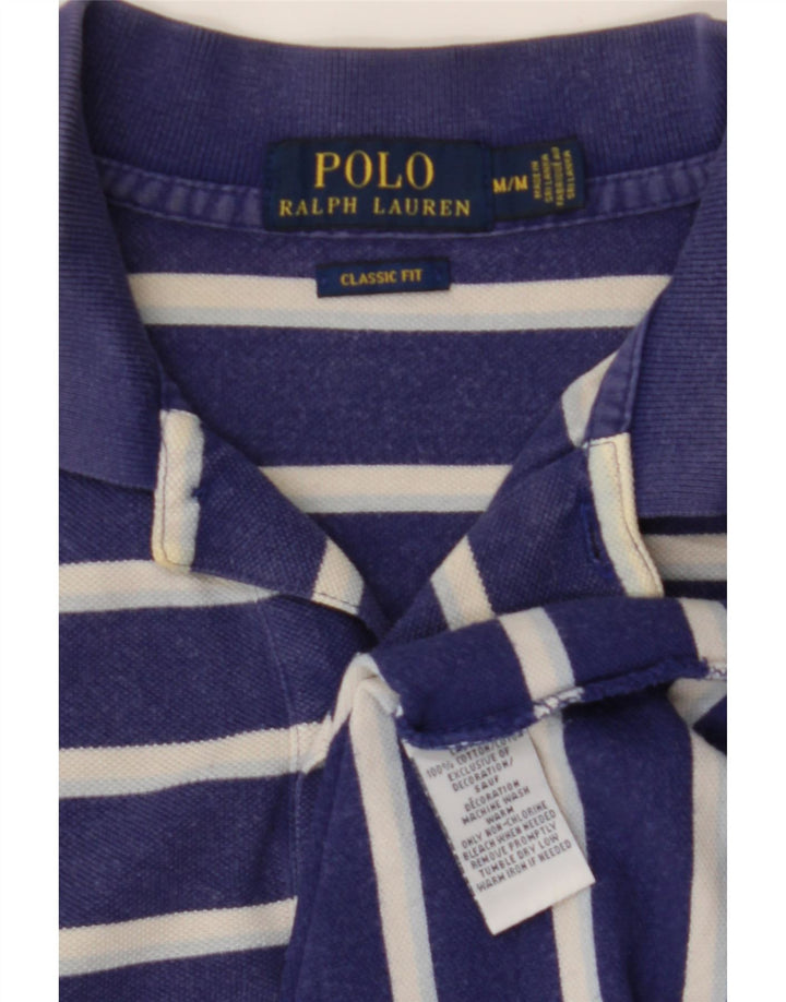 POLO RALPH LAUREN Polo Coupe Classique Homme Rayé Bleu Marine Moyen