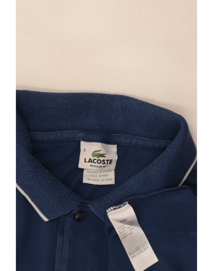 Lacoste Polo coupe classique pour homme Taille 6 XL Bleu marine