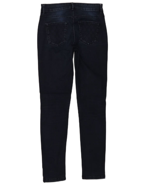 Oasis Jean skinny pour femme UK 10 Small W30 L30 Bleu marine Coton