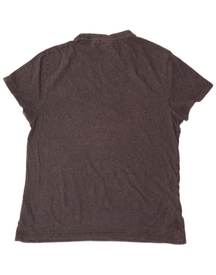 Superdry T-Shirt Graphique Top XL Gris Coton Homme