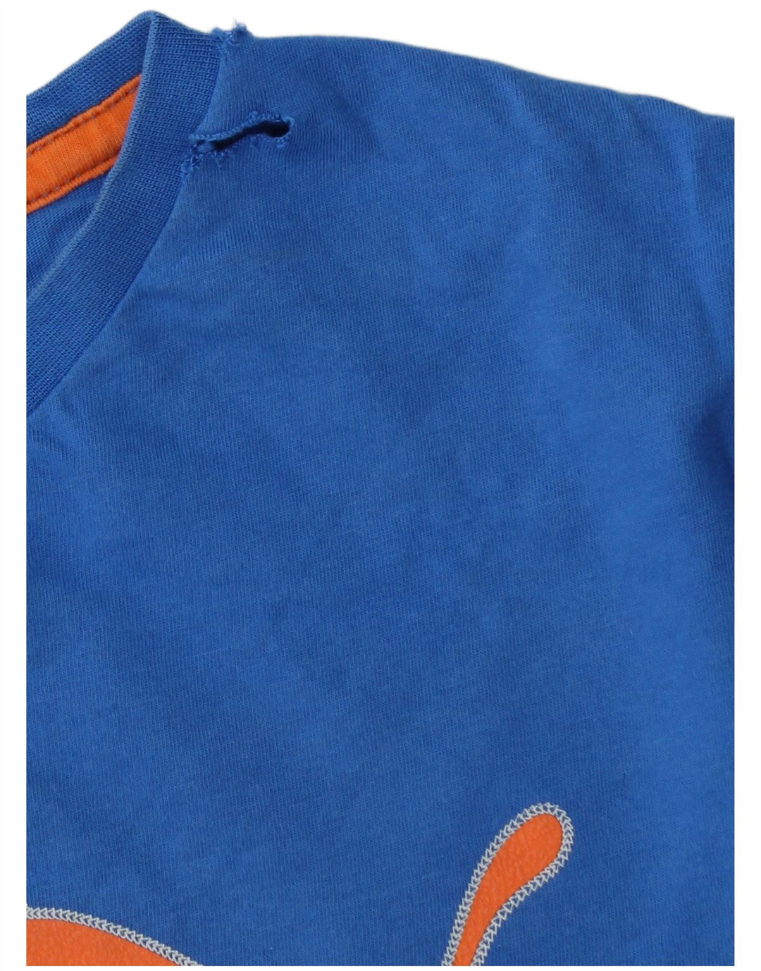 PUMA T-shirt graphique pour hommes, grand, bleu, coton