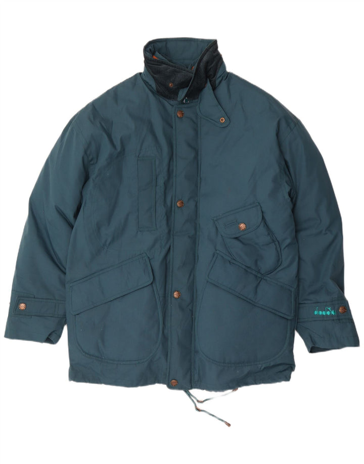 Diadora Veste rembourrée pour hommes UK 38 Polyester vert moyen